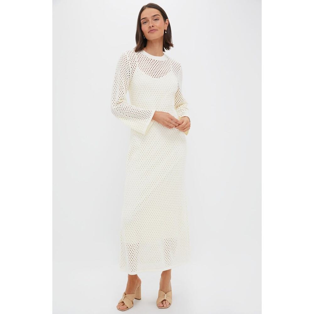 HYACINTH HOUSE Cream Knit Amanyara Maxi Dress Size L NWT Retail $178 Tuckernuck